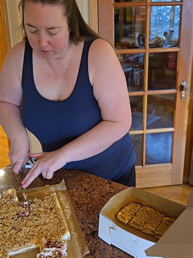 Cheesecake bars are definitely a treat for sharing! These things were delicious.