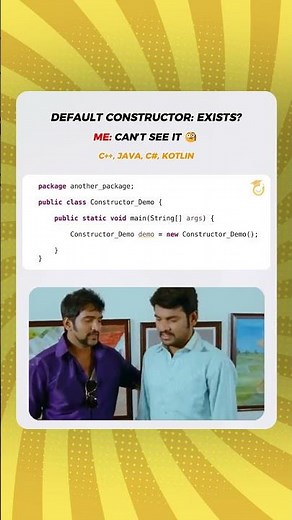 Default Constructor Is Invisible?! | C++, Java, C# & Kotlin #bestsoftwaretraininginstituteinchennai