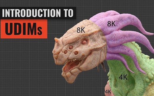 iBlender中文版插件 UDIM 入门 多象限纹理贴图 Introduction to UDIMs in Blender Blender 插件 教程