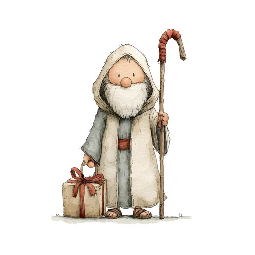 Nativity Shepherd Clipart – Watercolor Christmas Shepherd, 10 Jpgs, 4500x4500, 300 DPI, White Background - Etsy