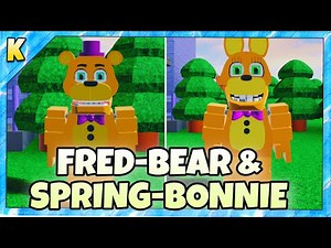 How To Get “FRED-BEAR AND SPRING-BONNIE” BADGE + SKIN/MORPH in FNAF WORLD MULTIPLAYER | Roblox