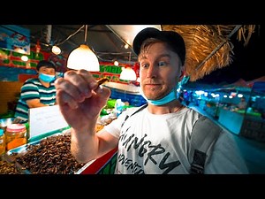 Delicious INSECTS in ISAN / SISAKET Street Food / Thailand Market Tour