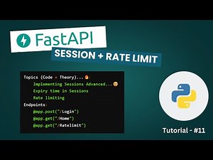 Session Handling & Rate limiting | Part -2 | FastAPI | Tamil