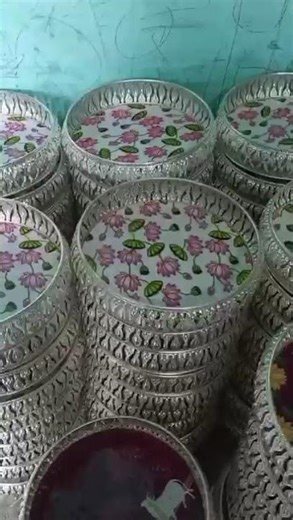 German Silver Pichwai Tray | Available on IndiaMART