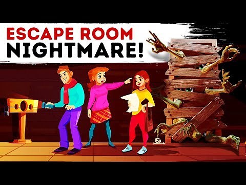 MY ESCAPE ROOM NIGHTMARE! HORROR STORY ANIMATED