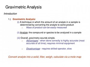 PPT - Gravimetric Analysis PowerPoint Presentation, free download - ID:6891046