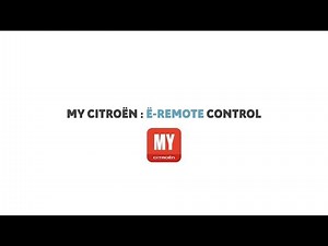 MyCitroën App - How to use ë-Remote Control