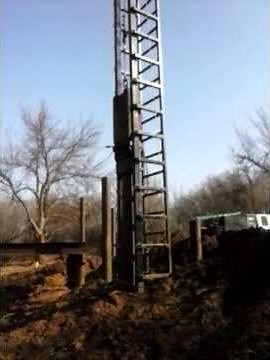 Drop hammer pile driving (4118# hammer)