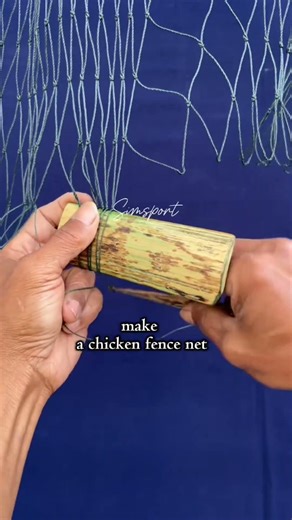 Knot to make a chicken fence net #net #knot