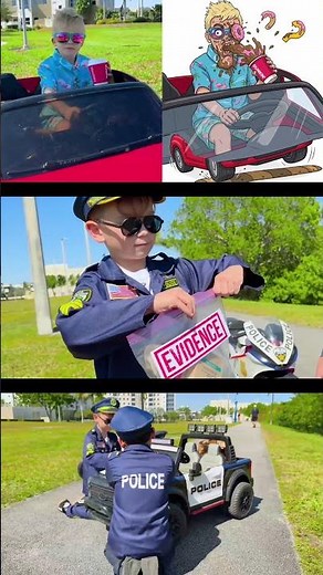 Vlad And Niki - 😱 This Cop Won't Stop Playing Around! | Funny Drawing Meme #vladandniki #memes