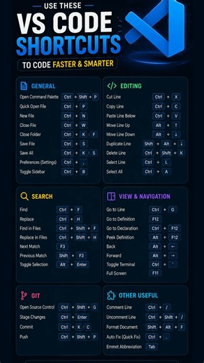 40+ VS Code Shortcuts Every Developer Must Know in 2026 ⚡ Code Faster with VS Code #devtips #vs