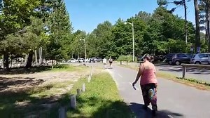 La France 2021.Camping du Lac de Sanguinet(Landes)