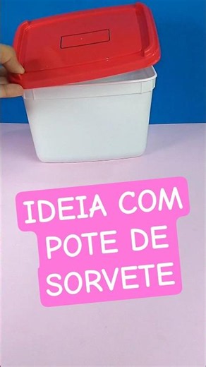‪@criativakah‬ ideia com pote de sorvete #manualidades #ideiasbrilhantes #dicascaseiras