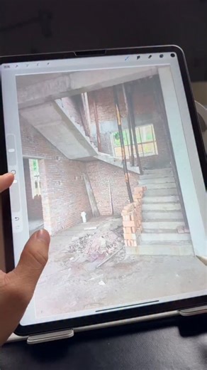 M M Design | iPad Hand-drawn Smart Presentation of Staircase Effect Diagram! #lizhanhuahanddrawn #ipadhanddrawing | Instagram