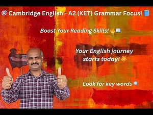 Cambridge English KET Key Reading 🔍📘 | Boost Your A2 Reading Skills Today! 🚀