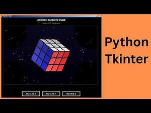3D Rubik’s Cube in Python Tkinter (No Pygame) [ With Source Code ]