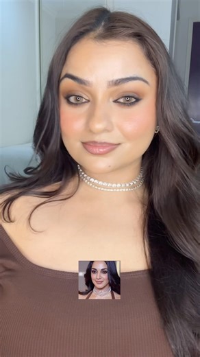 Recreated celebrity Makeup look | kiaara aadvani’s makeup look | brown smokey eye makeup