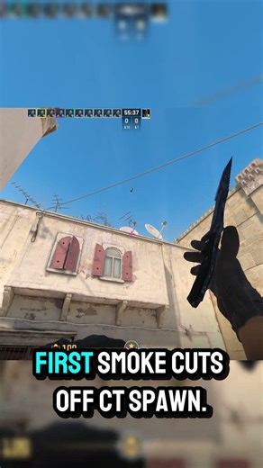 3 Smokes for EASY A Site Entry on Dust2 (T Side)