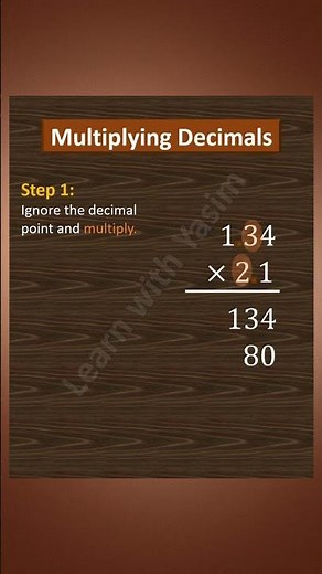 Multiplying Decimals|Decimal numbers multiplication| how to multiply decimals