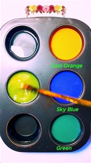 Enjoy The color mixing asmr . Orange+Blue+Green =? #Shorts #ColorMix71 #ColorMixing #ViralShort