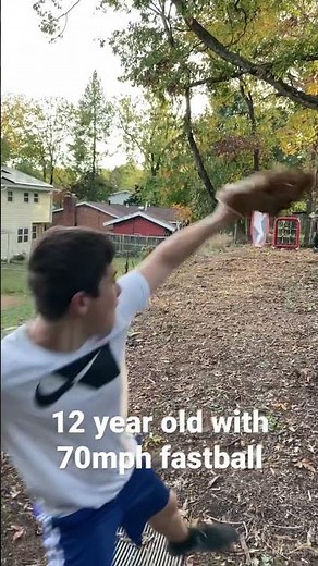 12 year old pitcher 70 mph fastball