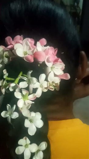 make a simple gajra flowers #ytshort video #treding