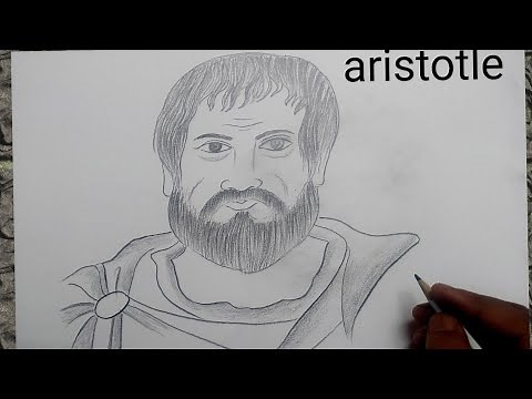 how to draw aristotle I how to draw aristotle easy I aristotle drawing