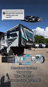 40K views · 1K reactions | 2023 Heartland Cyclone Toy Hauler | Tony T Rv Tumminello | Facebook