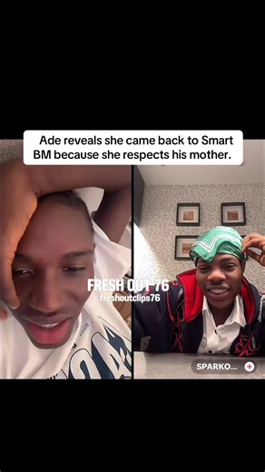 Ade reveals she came back to Smart BM because she respects his mother. #smartbm #ade @the_real_smartbm
