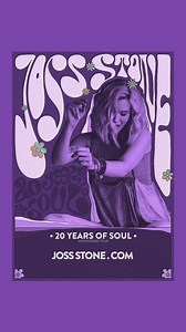 5.2K views · 637 reactions | 20 Years of Soul Tour kicking off in 3 weeks! 拾 Have you got your ticket yet? Tickets available at jossstone.com #jossstone #20YearsofSoul | Joss Stone | Facebook