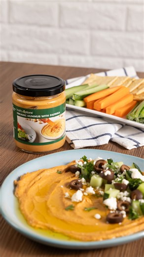 Whip up a restaurant-worthy appetizer in minutes! This Loaded Hummus recipe, featuring Healthy Options Organic Hummus, is packed with protein and fiber. 🥕🥦 Get the full recipe and shop for all the ingredients at Healthy Options: bit.ly/4aIuLkt | Healthy Options