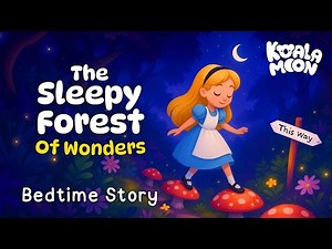 The Sleepy Forest of Wonders 🍄 Alice in Wonderland Bedtime Story 💤 Fairy Tales for Kids ✨