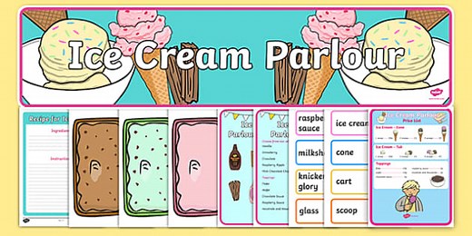 Ice Cream Parlour Role Play Pack