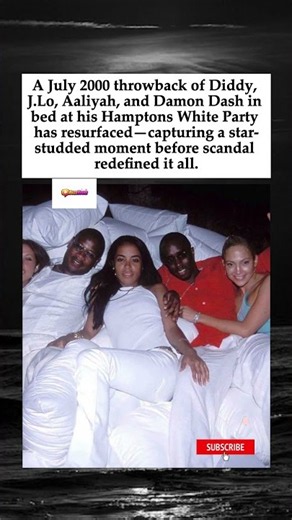 Diddy's 2000 White Party Photo with J.Lo & Aaliyah Is Going Viral #diddy #jenniferlopez #shorts