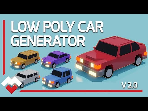how to make a low poly car generator in blender
