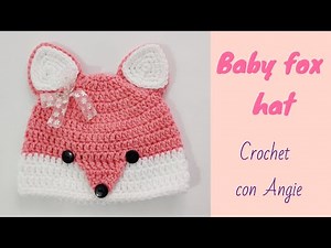Baby fox hat. Crochet baby hat. / size 3-6 months / Very easy 🦊