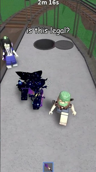 me and my friends goofing around in #mm2 #mm2roblox