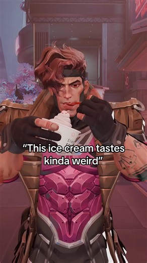Gambit tasted a weird kind of ice cream#marvel #rogue #gambit #rivals | gambit