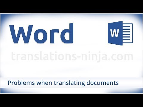 Translating documents in Word - what to avoid