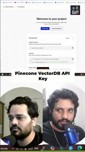 Get Pinecone API Key: Quick Steps to Create Index! #shorts