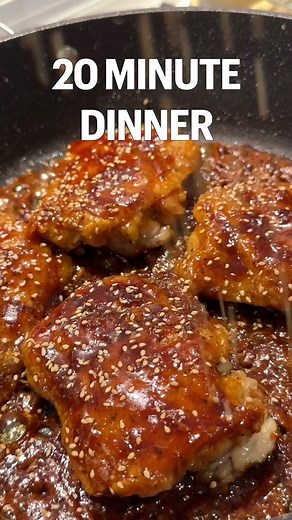 20 Minute Ginger Glazed Chicken Dinner Recipe