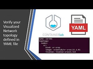 Network topology in YAML file || Containerlab