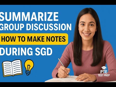 🚀 PTE Summarize Group Discussion | Practice & Tips for Full Marks @Ptetestprep