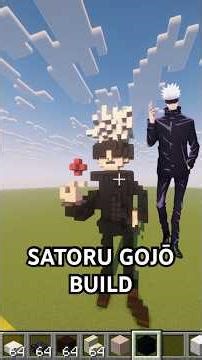 I BUILT SATORU GOJŌ FROM JJK IN MINECRAFT 🔴