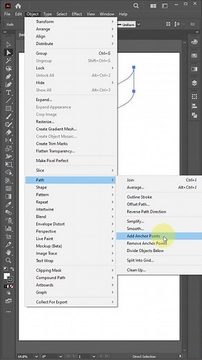 Illustrator Tutorial: How to Display and Add Multiple Anchor Points | #adobeillustrator #illustrator