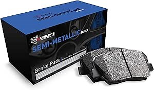 R1 Concepts Rear Semi-Metallic Series Brake Pads 2311-0806-00| Fits 2000-2002 Jaguar S-Type, 2000-2006 Lincoln LS, 2001-2002 Dodge Viper, 2002-2005 Ford Thunderbird, 2005 Jaguar Vanden Plas, 2005