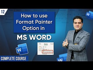 Learn to Use Format Painter in MS Word | Complete Guide and Shortcuts