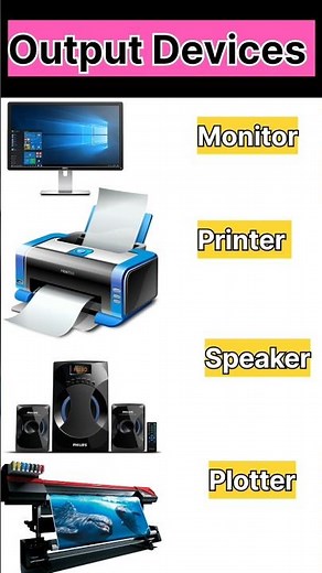 Output devices in computer #cbsecomputereducation #computerskills #outputdevices #computer #output