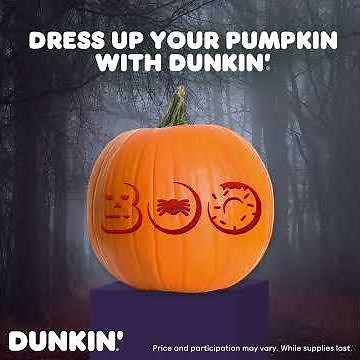 Check Out This DIY Dunkin’-Inspired Pumpkin Stencil
