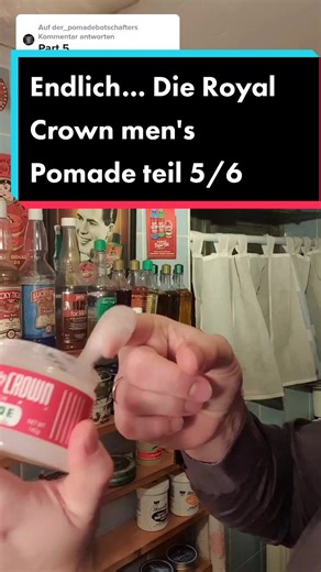 @der_pomadebotschafter antworten Heute etwas ganz besonderes 😍 Die Royal Crown men's Pomade teil 5/6 #pomade #hairstyling #foryou #fyp #viral #trends #foryourpage #der_pomadebotschafter #fp #fpy #BOSSMoves #followme #love #parfum #parfüm #duft #hairtonic #royalcrown